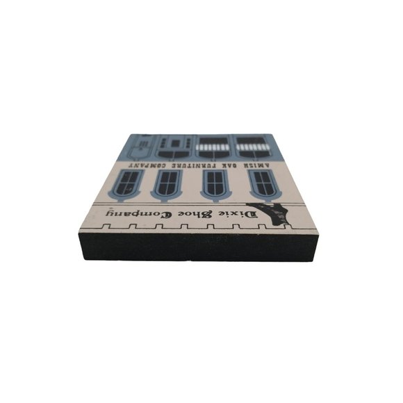 VTG Cat's Meow Village Amish Oak Furniture Dixie Shoe Company Series V Signed - Picture 5 of 9